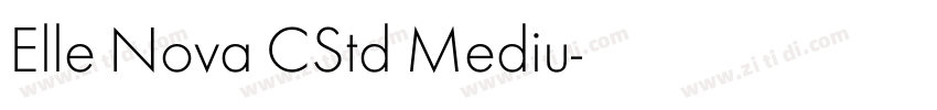 Elle Nova CStd Mediu字体转换